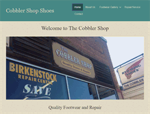 Tablet Screenshot of cobblershopshoes.com